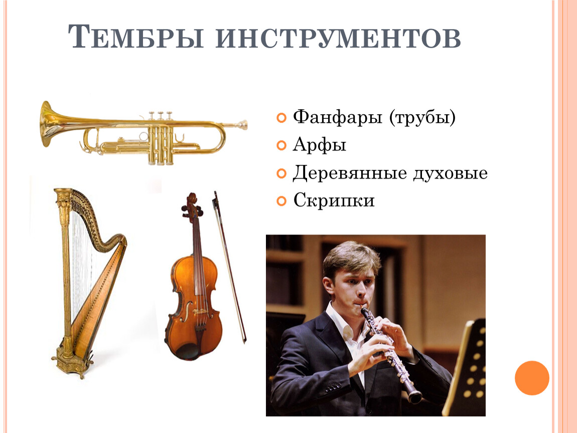Тембры инструментов Фанфары (трубы)