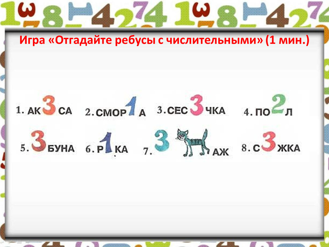 Имя числительное как часть речи. Обобщение.