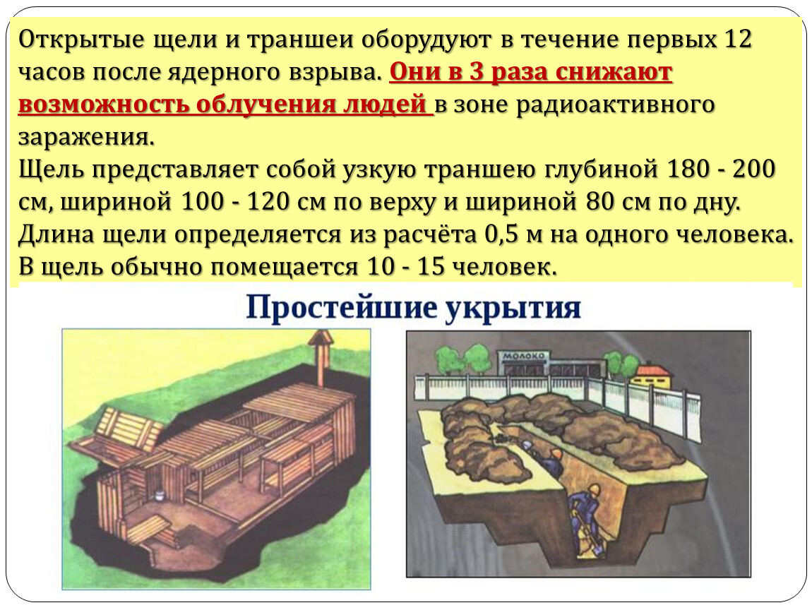 Средства коллективной защиты от оружия массового поражения. Открытые щели и траншеи оборудуют в течение. Средства коллективной защиты от оружия массового поражения конспект. Оружие массового поражения в открытых щелях. Коллективные средства pfbosnns от оружия массового поражения доклад.