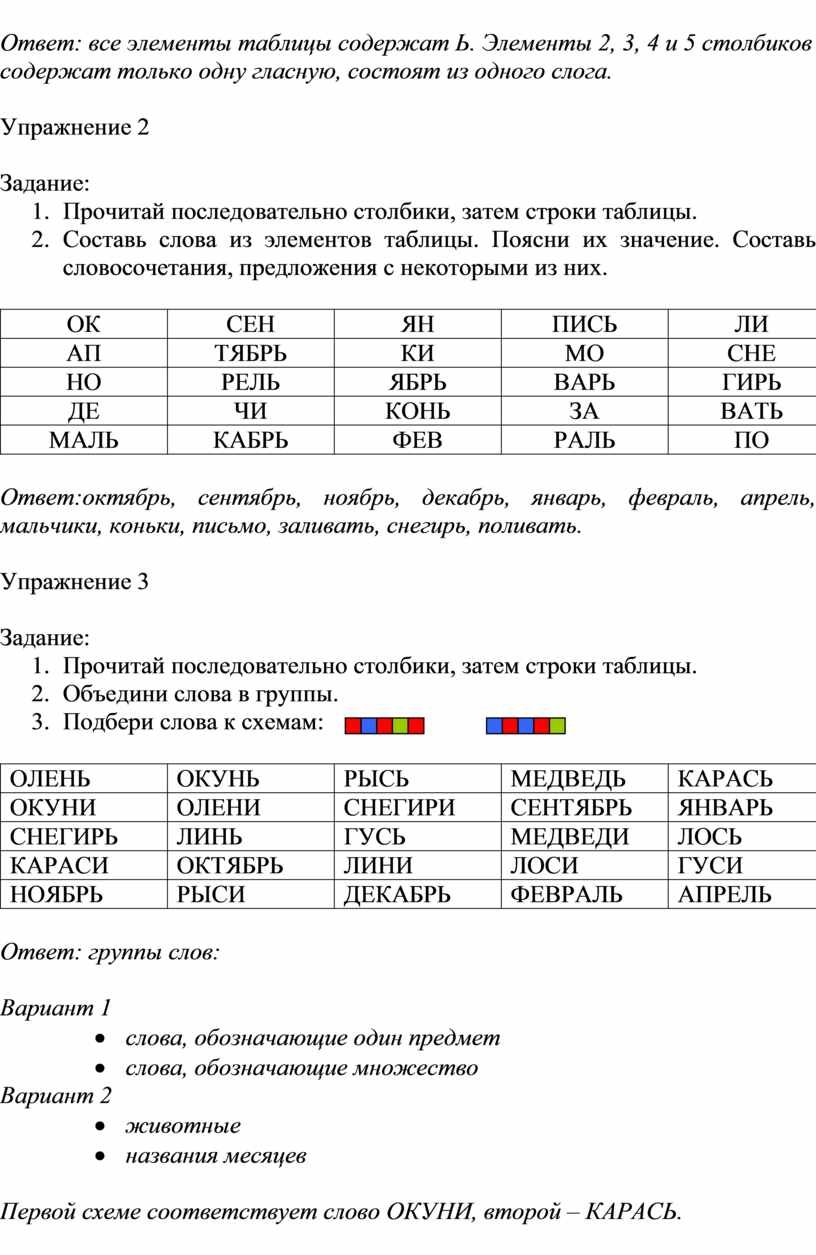 Генератор слоговых таблиц