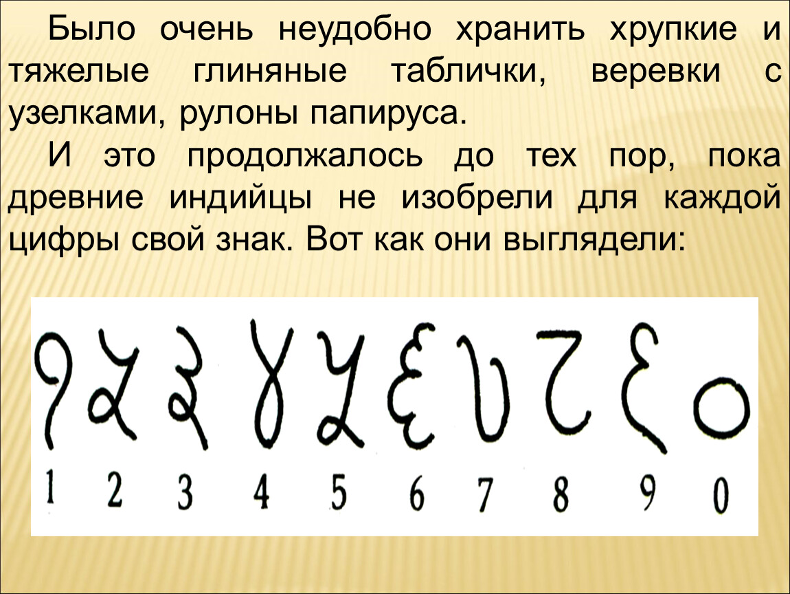 Как люди научились считать 6 класс проект