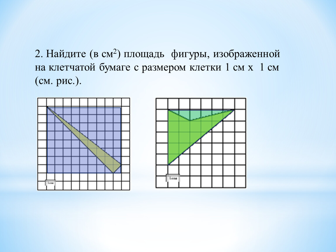 Площадь фигуры изображенной 5 2