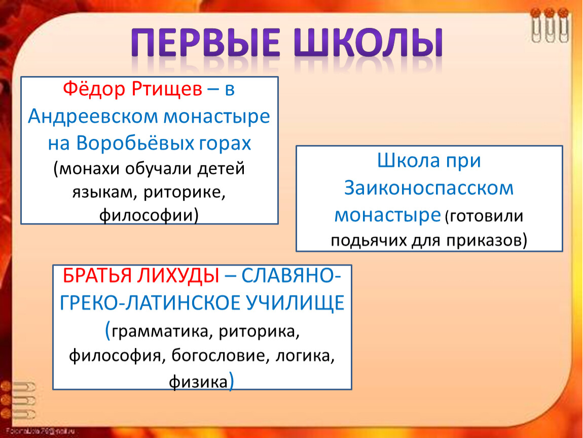 Просвещение литература театр в 17 веке 7 класс презентация