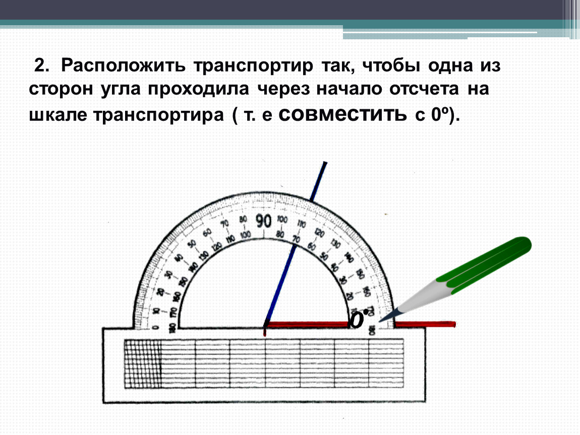 Как нарисовать 30 градусов без транспортира