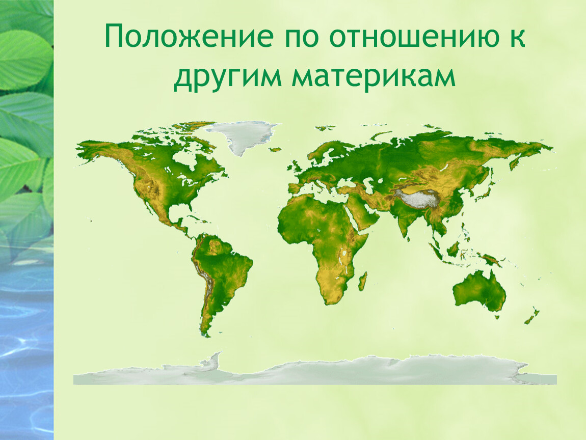 Как расположен материк относительно других материков. Отношение к другим материкам Австралия. Положение Африки по отношению к другим материкам. Положение относительно других материков. Расположение Австралии относительно других материков.