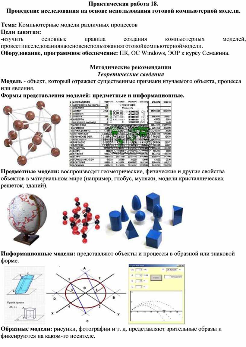 Проведение исследования на основе использования готовой компьютерной модели презентация