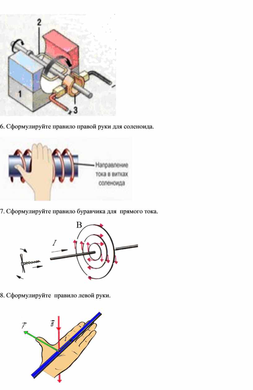 Правило для соленоида