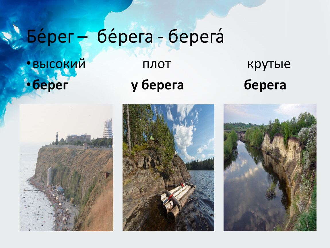 Береги берега. Описание берега. Слова берег и берёг. Берег на крутой слова. Определение к слову берег.