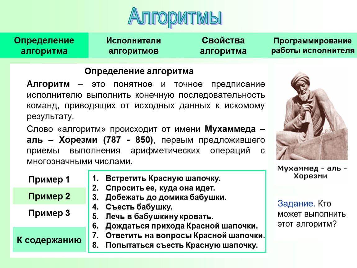 Исполнитель определение. Алгоритм приводящая от данных к искомому результату. Слово «алгоритм» происходит от …. Определение слова алгоритм. Алгоритм образования слова.