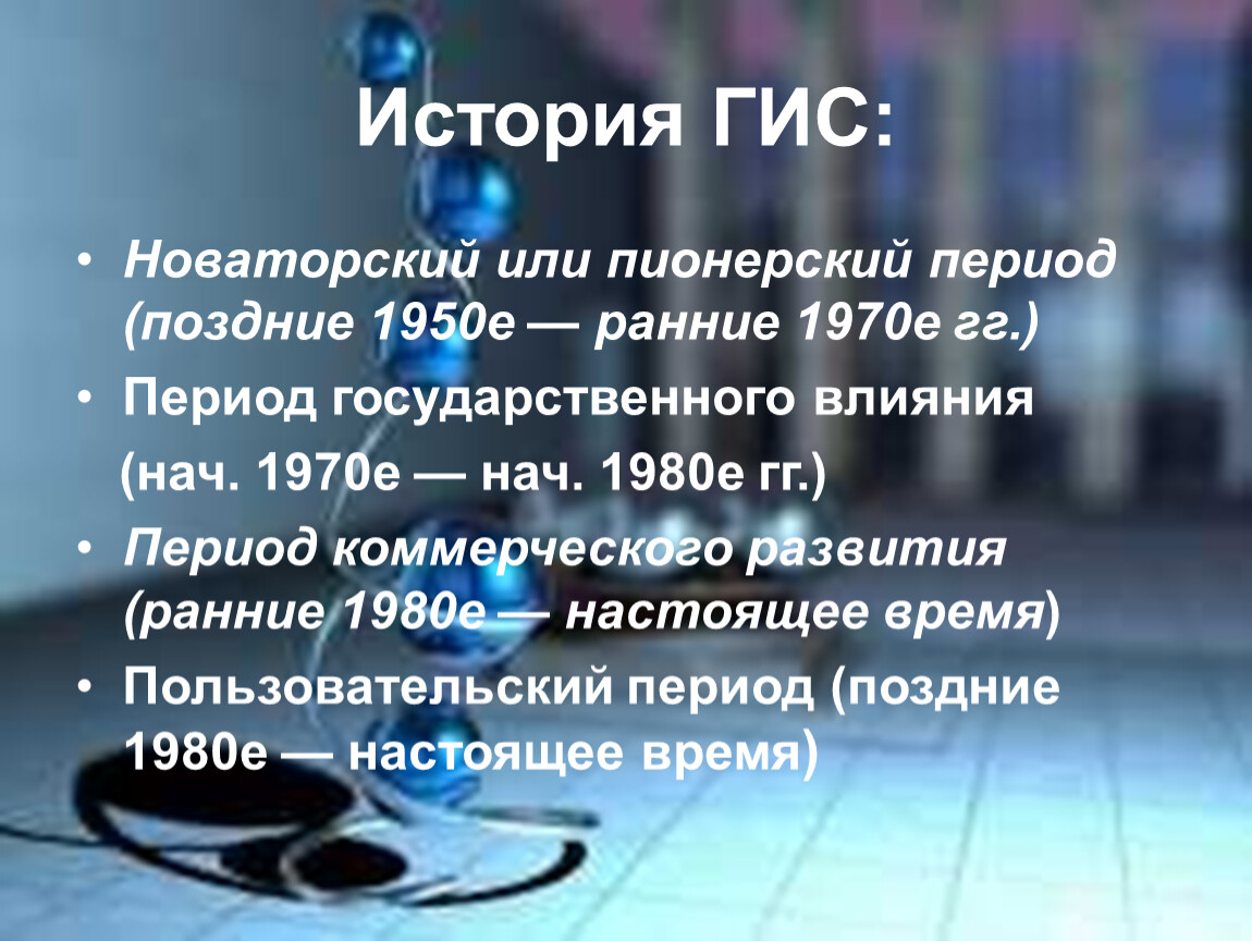 История гис презентация