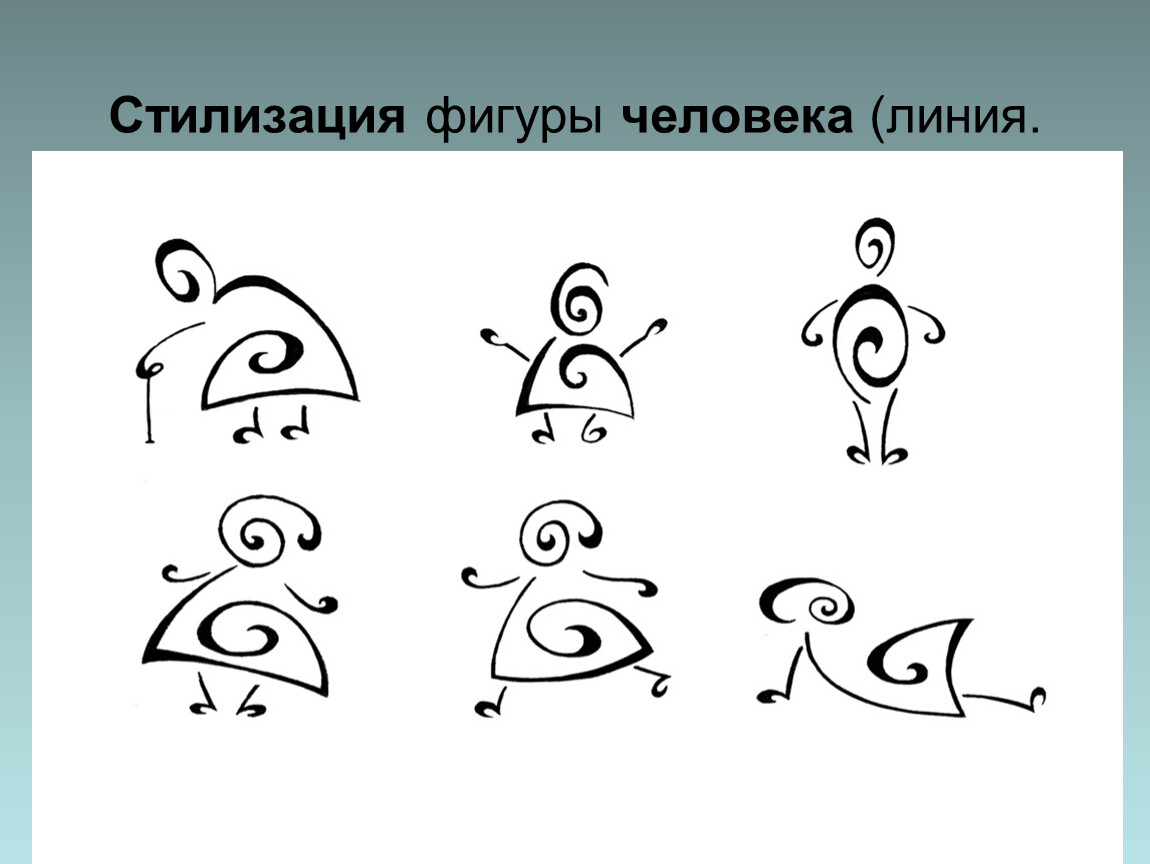 Графические способности. Стилизация фигуры человека линией. Графические приемы стилизации фигуры человека. Стилизация одной линией людей. Стилизация фигуры человека презентация.