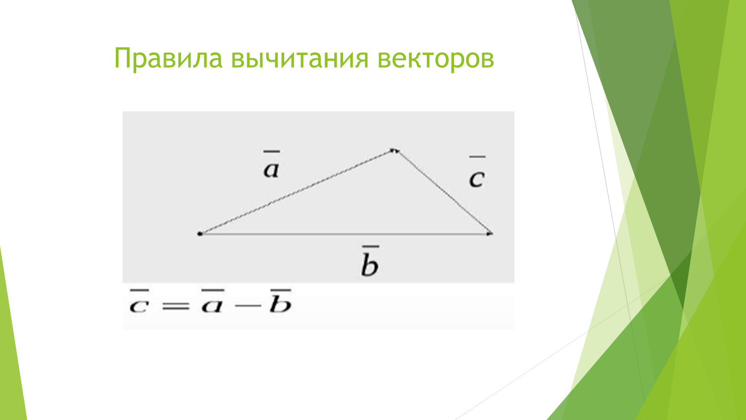 Сумма и вычитание векторов. Разность векторов. Разность векторов правило. Правило вычитания векторов. Вычитание векторов по правилу параллелограмма.