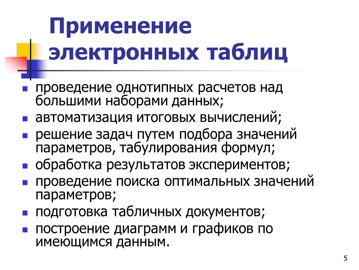 Дайте определение понятию электронная таблица Основные понятия электронных таблиц Microsoft Excel