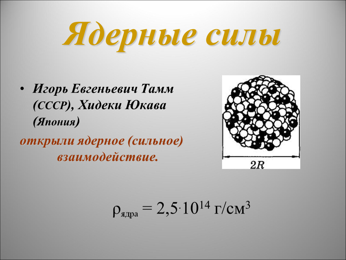 Ядерные силы. Открытие ядерных сил. Юкава ядерные силы. Ядерные силы примеры.