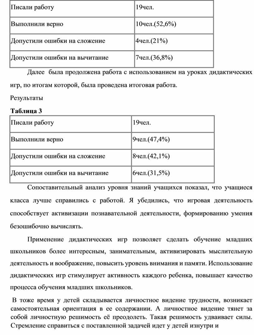 Дипломная работа Дидактические игры на уроках математики в начальной школе  как средство формирования познавательных унив