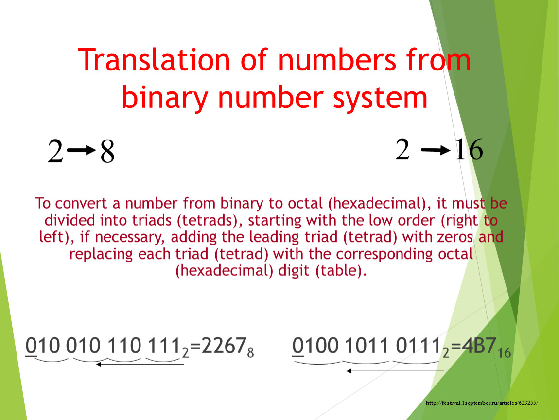 Convert between number Systems. Binary number System background.