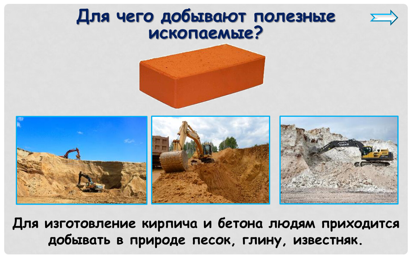 Какие ископаемые используют в строительстве. Добыча глины для производства кирпича. Песок глина известняк. Полезное ископаемое для производства кирпича. Как добывают глину и известняк.