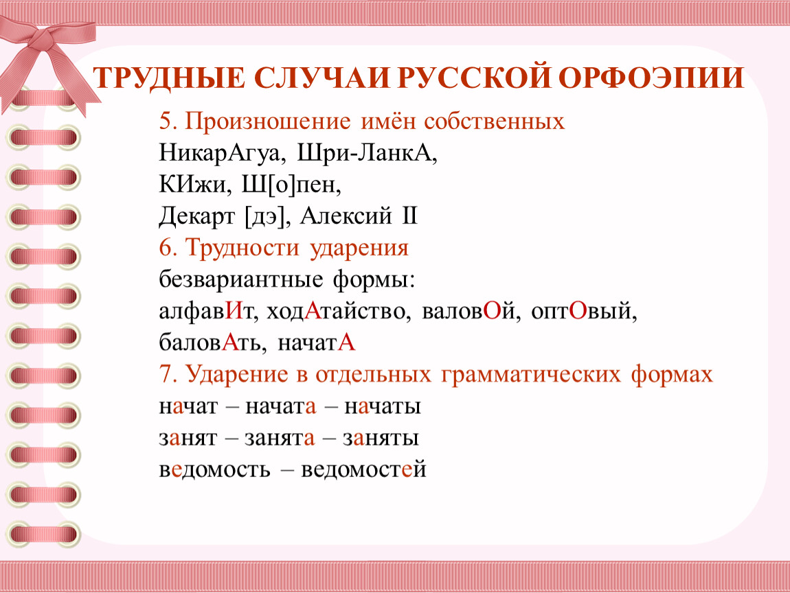 Русский по случаю. Трудные случаи в орфоэпии. Трудные случаи русской орфоэпии. Орфоэпия примеры. Примеры орфоэпии в русском языке.