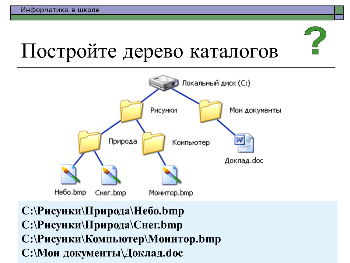 Систему каталогов. Дерево каталогов. Компьютерное дерево каталогов. Строим дерево каталогов. Дерево файловой системы.