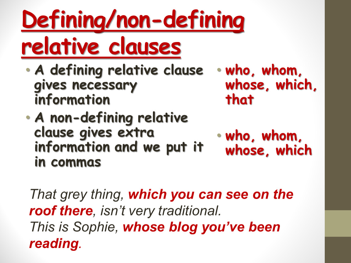 Non clauses