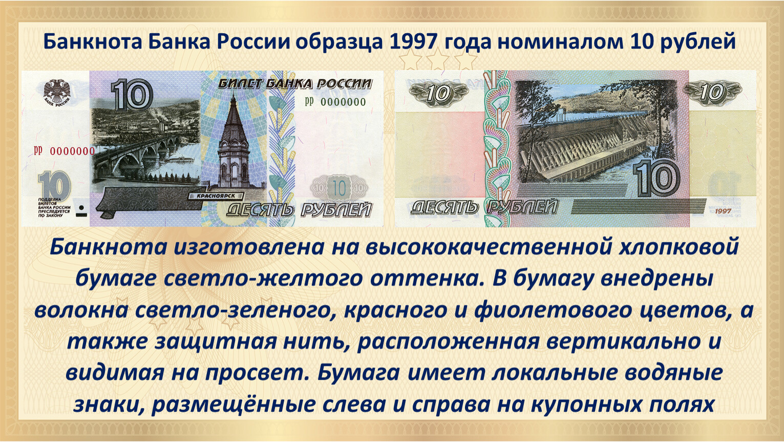 Рубль образца 1997. Самая маленькая купюра в России. Размер денежной купюры. Лицевая сторона денежной купюры.