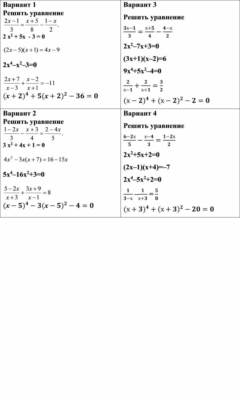 2x 16 решить уравнение. Вариант 1 решите уравнение. Вариант 1 5/2* 1/4.