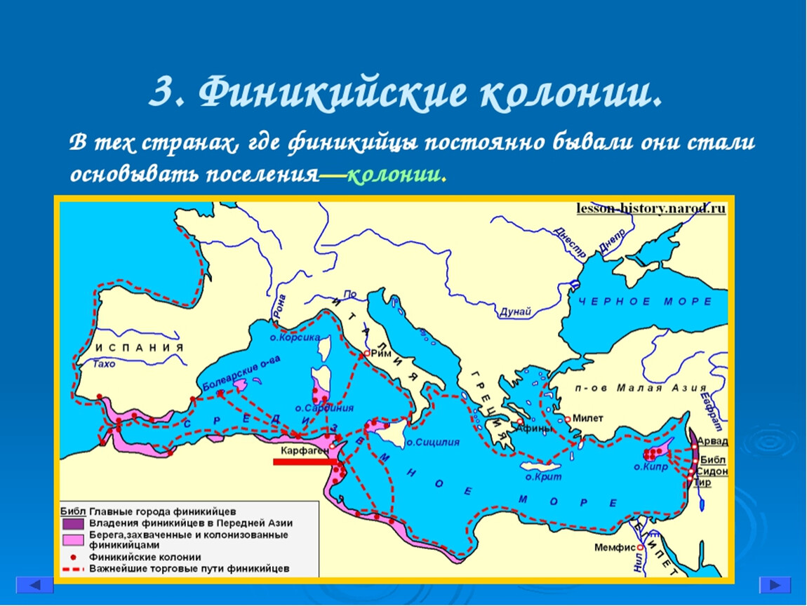 Финикия 5 класс презентация