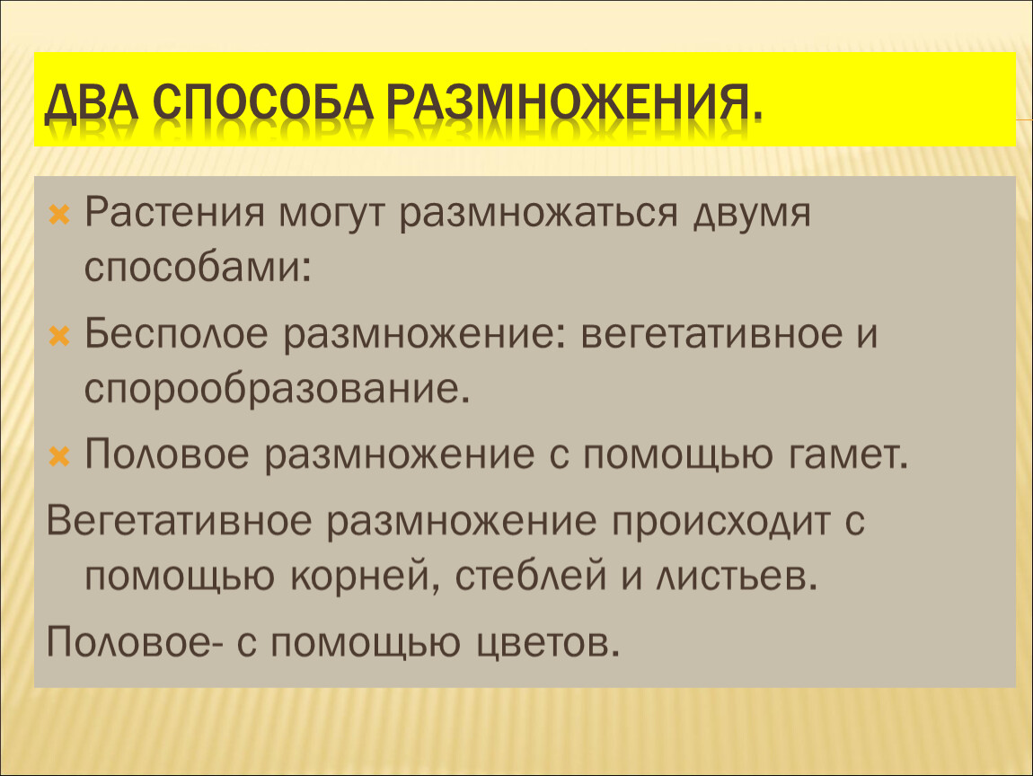 Размножение растений