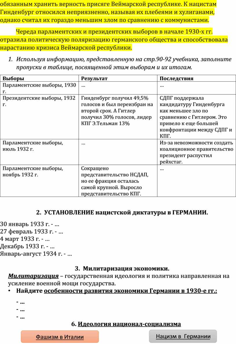 Нарастание агрессии в мире установление нацистской диктатуры в германии презентация 10 класс