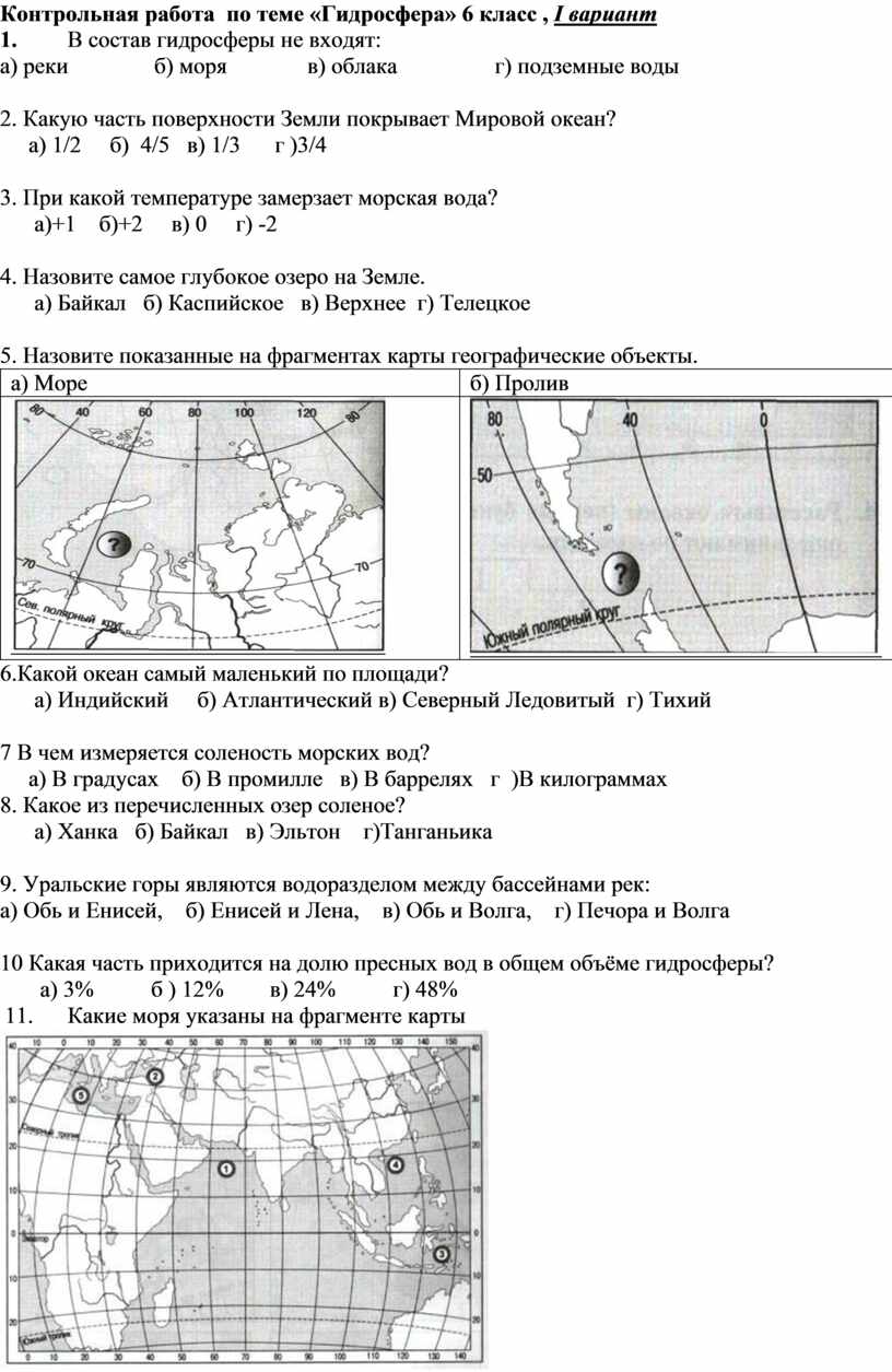 Проект по теме гидросфера 6 класс