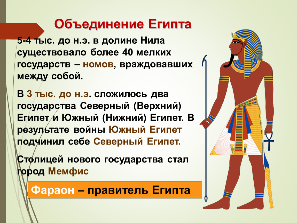 Какое событие произошло в древнем египте. Фараон правитель древнего Египта. Объединение Египта. Объединение древнего Египта. Объединение Египта произошло.