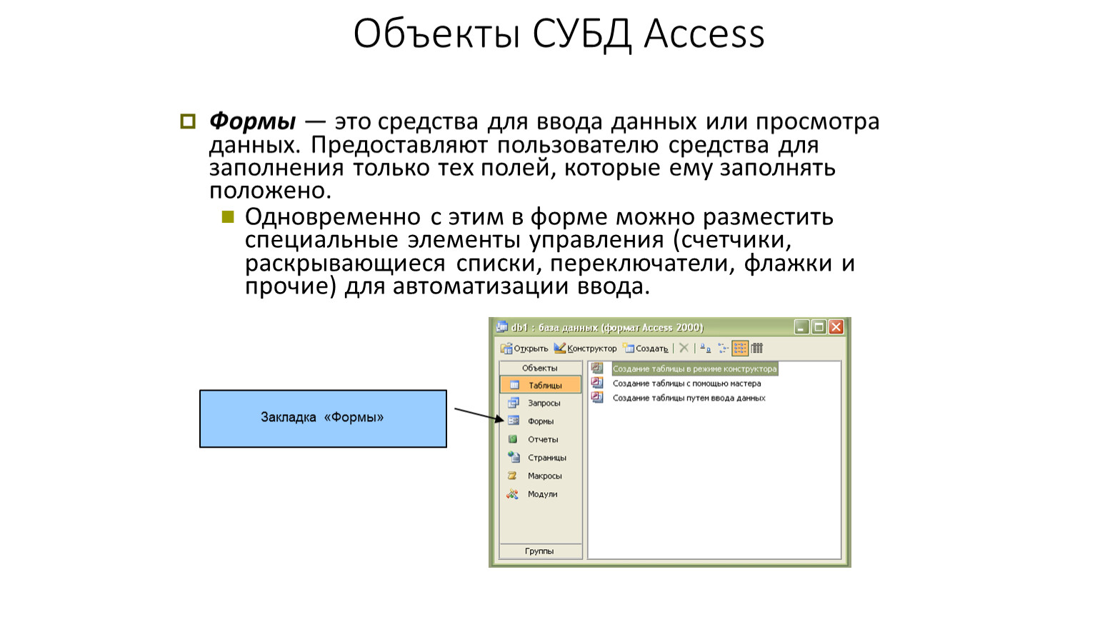 Access ввод данных. Базы данных СУБД access. Объект базы данных форма access. Формы СУБД access. Структура формы в access.