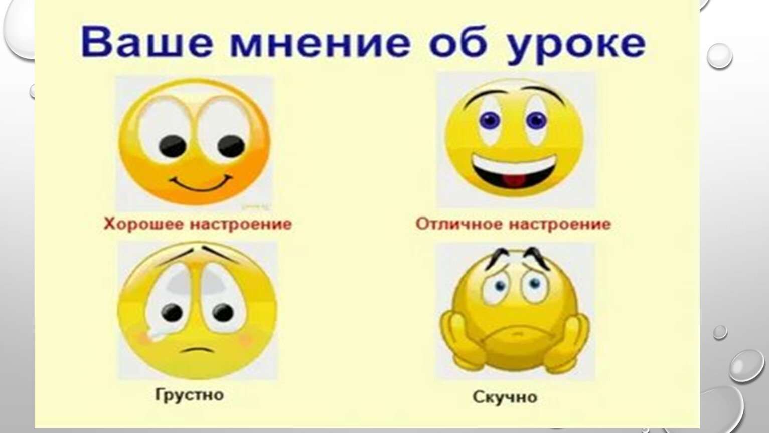 5 настроений. Настроение на уроке. Рефлексия эмоции. Смайлики настроения на уроке. Смайлики для рефлексии.