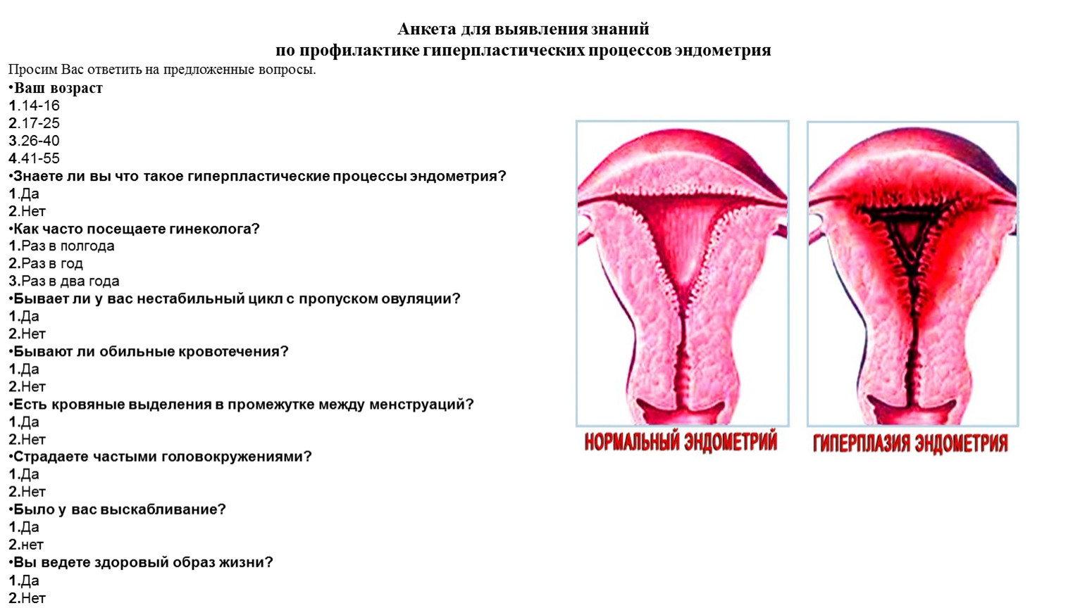 Эндометрий матки при менструации