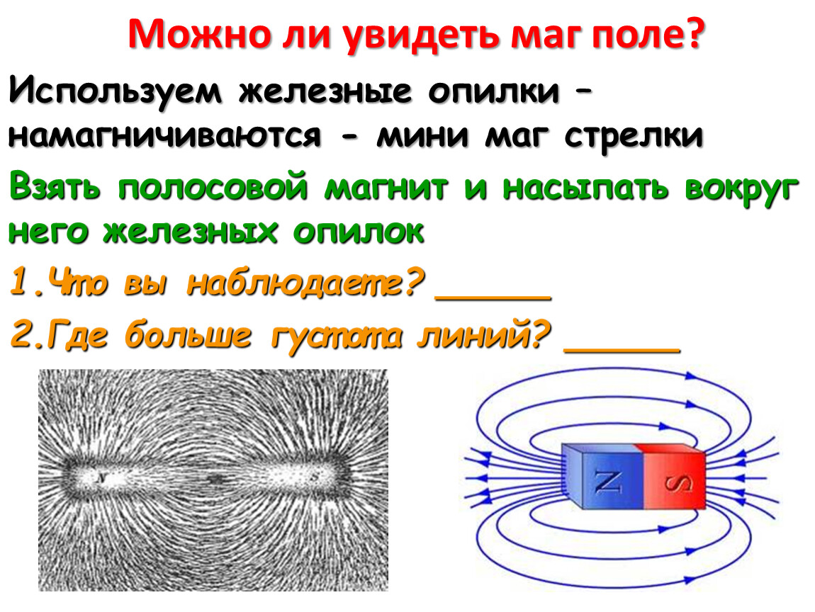 Какие физические объекты создают магнитное поле