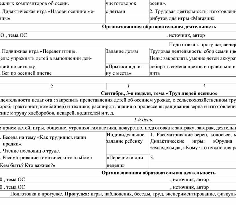 Дидактическая игра «Назови осенние ме- с детьми 2