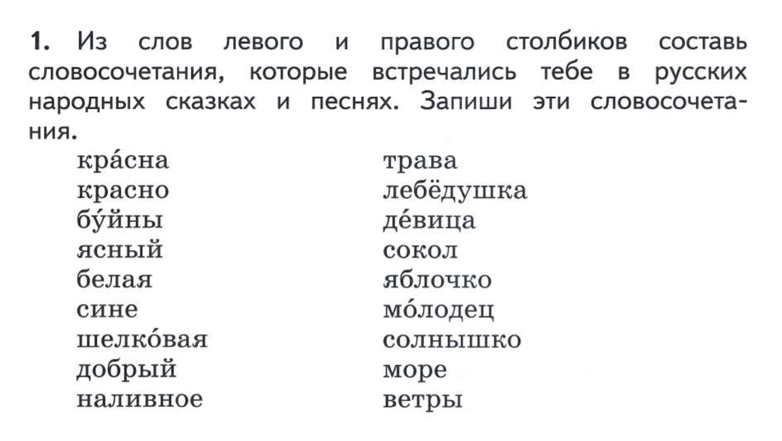 У земли ясно солнце у человека слово конспект урока 3 класс родной язык презентация