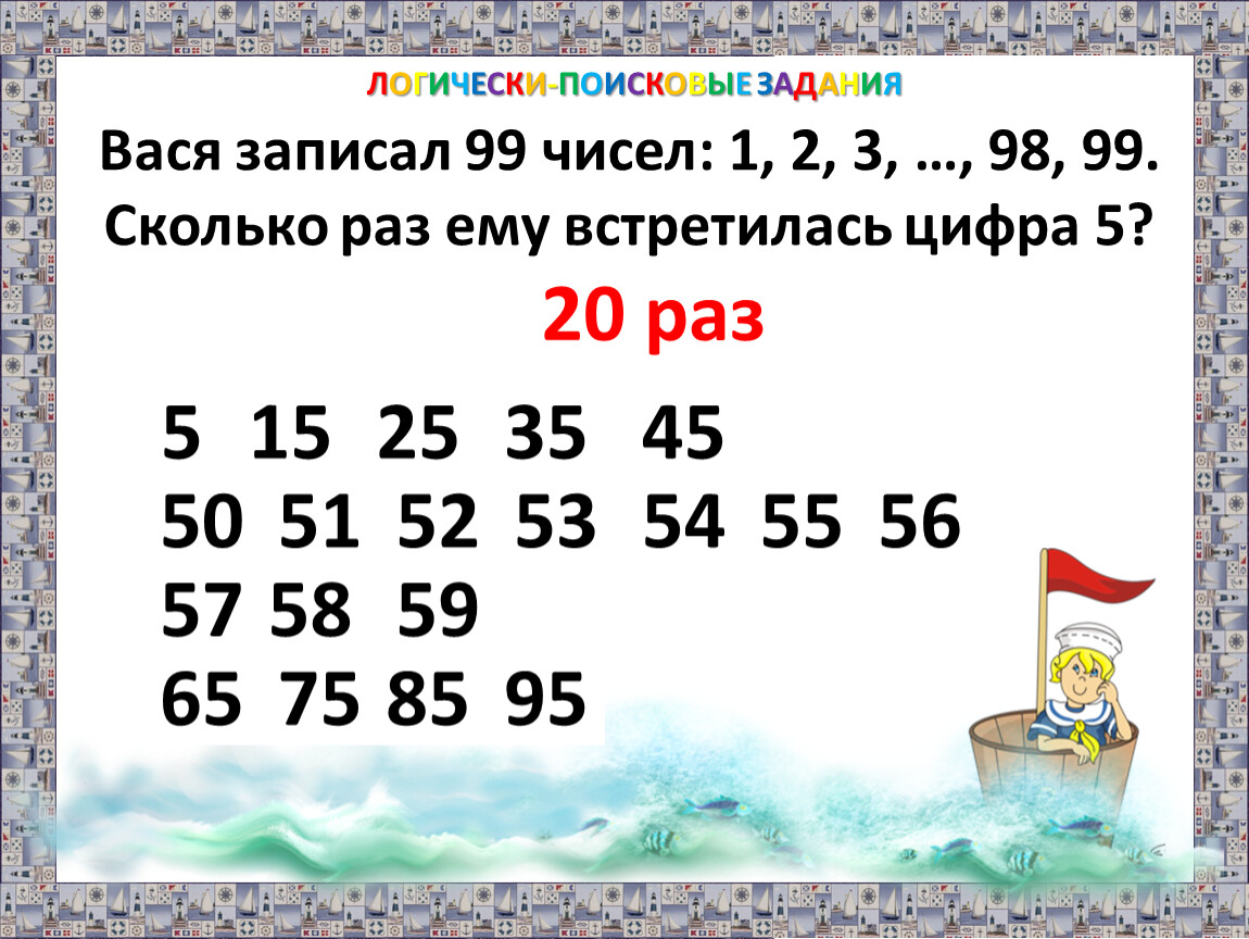 Сколько раз встретится 1. В написанных числах одна цифра встретилась. Написано 99 чисел сколько раз в записи встречается цифра 5. Сколько раз цифра 7 встречается в записях всех чисел от 40 до 100. Сколько раз встречается число.