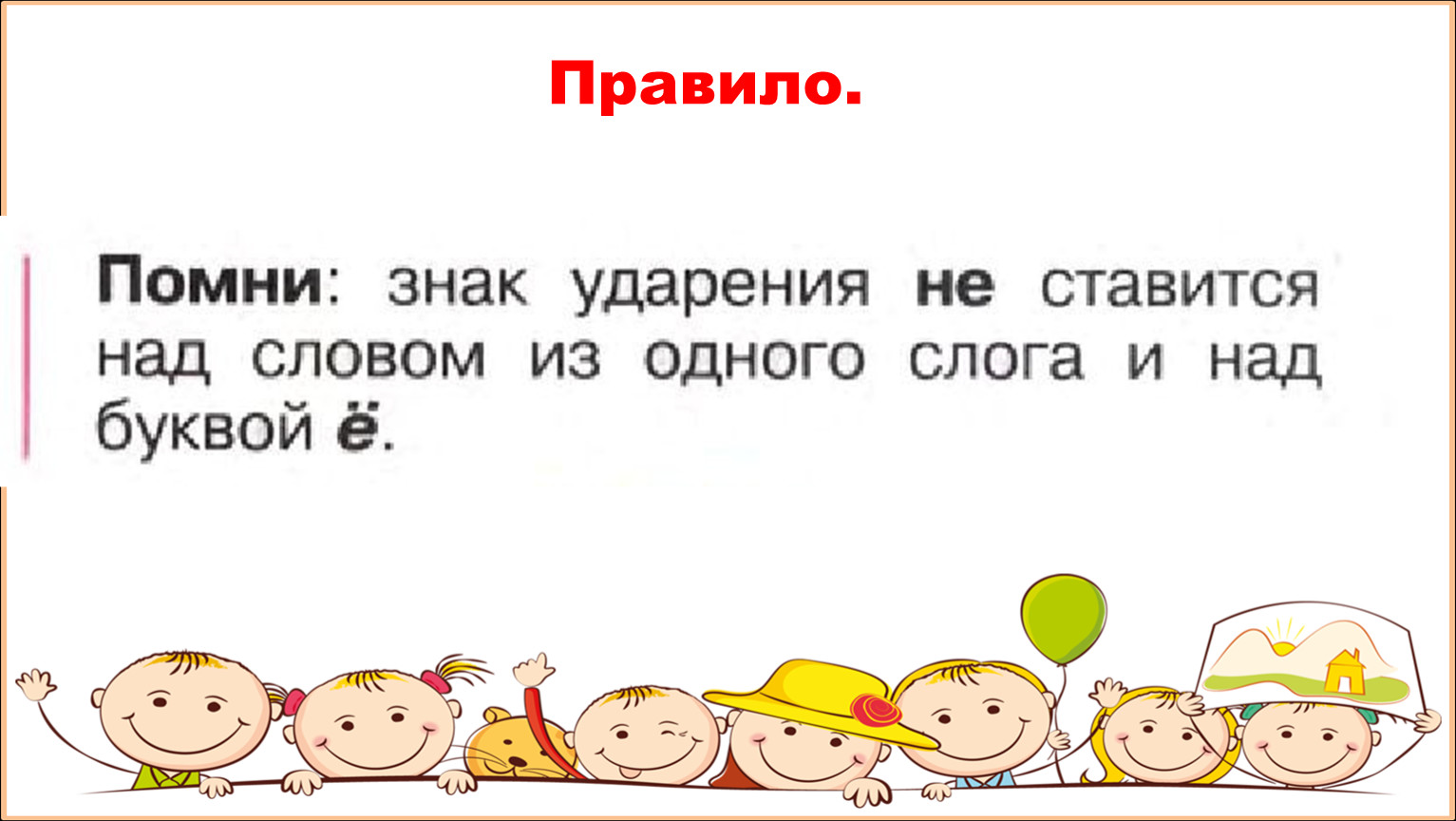 Слово и слог. Ударение.