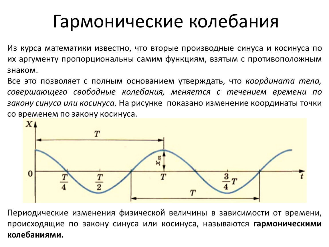 Величина гармонических колебаний