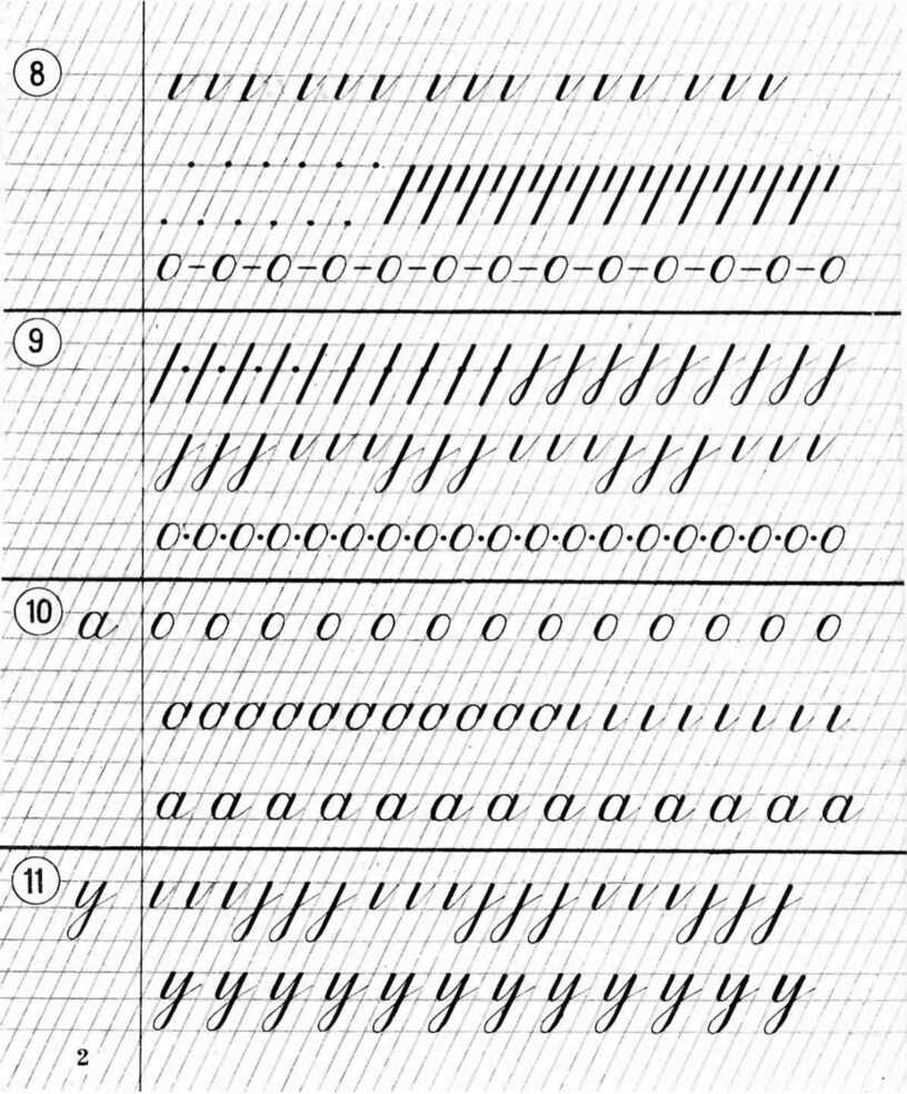 Упражнения для улучшения каллиграфического почерка