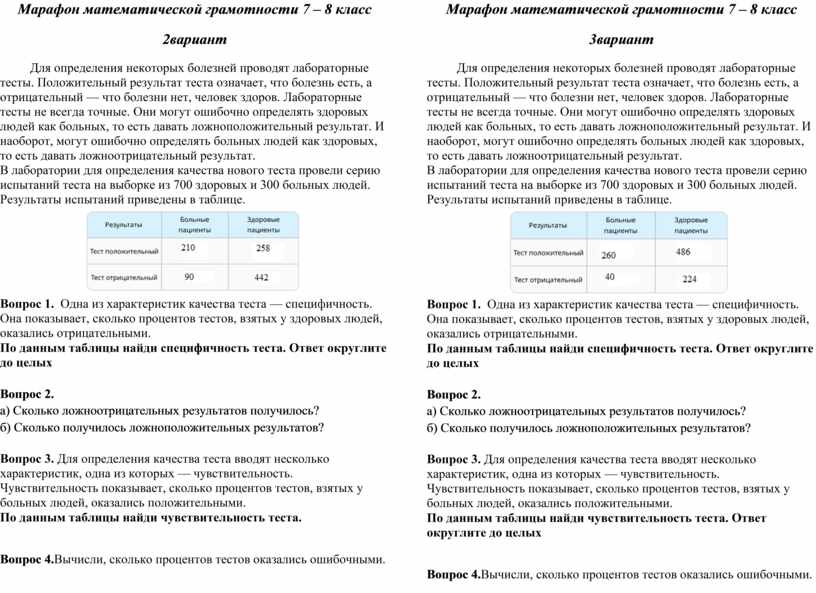 Диагностическая работа математическая вертикаль 7