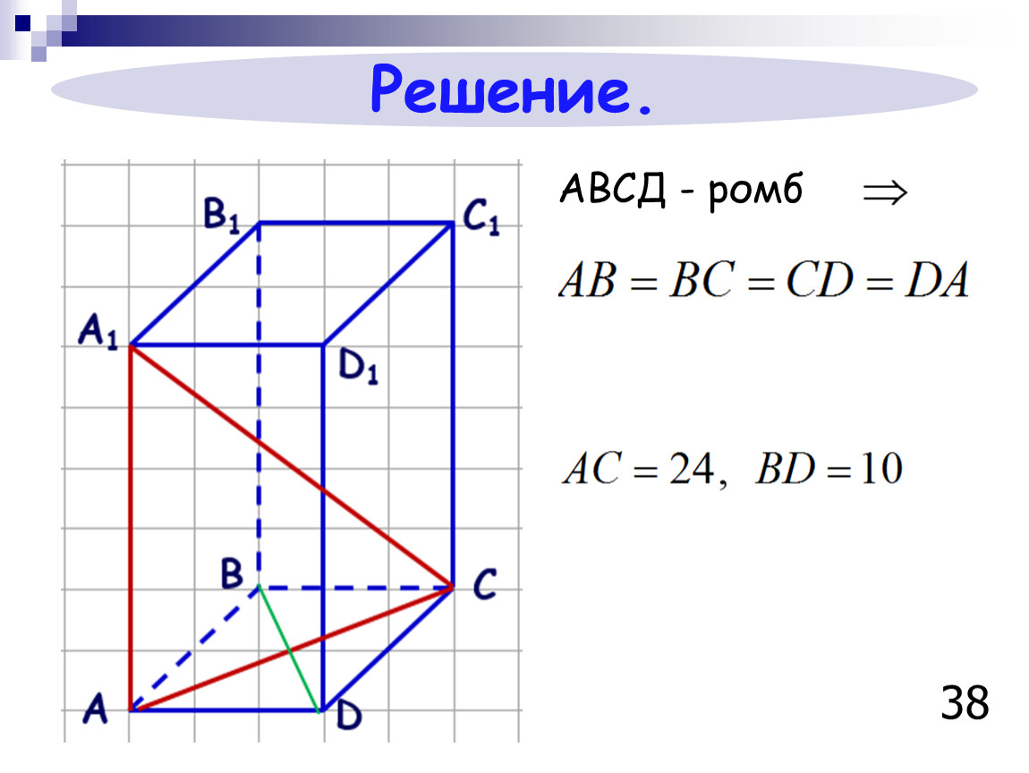 Рисунок куба авсда1в1с1д1. Ромб АВСД. Призма АВСД. АВСД. Плоскость ромба АВСД.