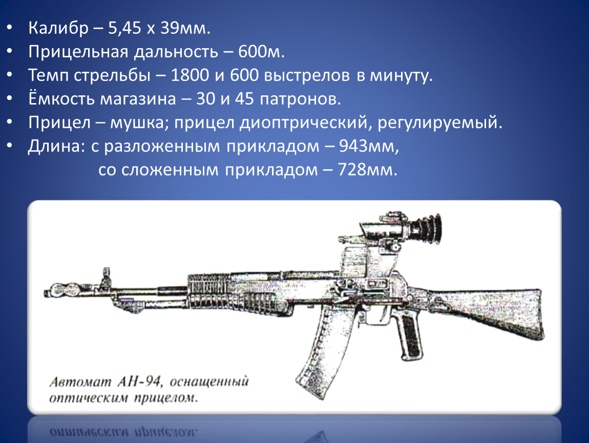 Презентация стрелковое оружие россии