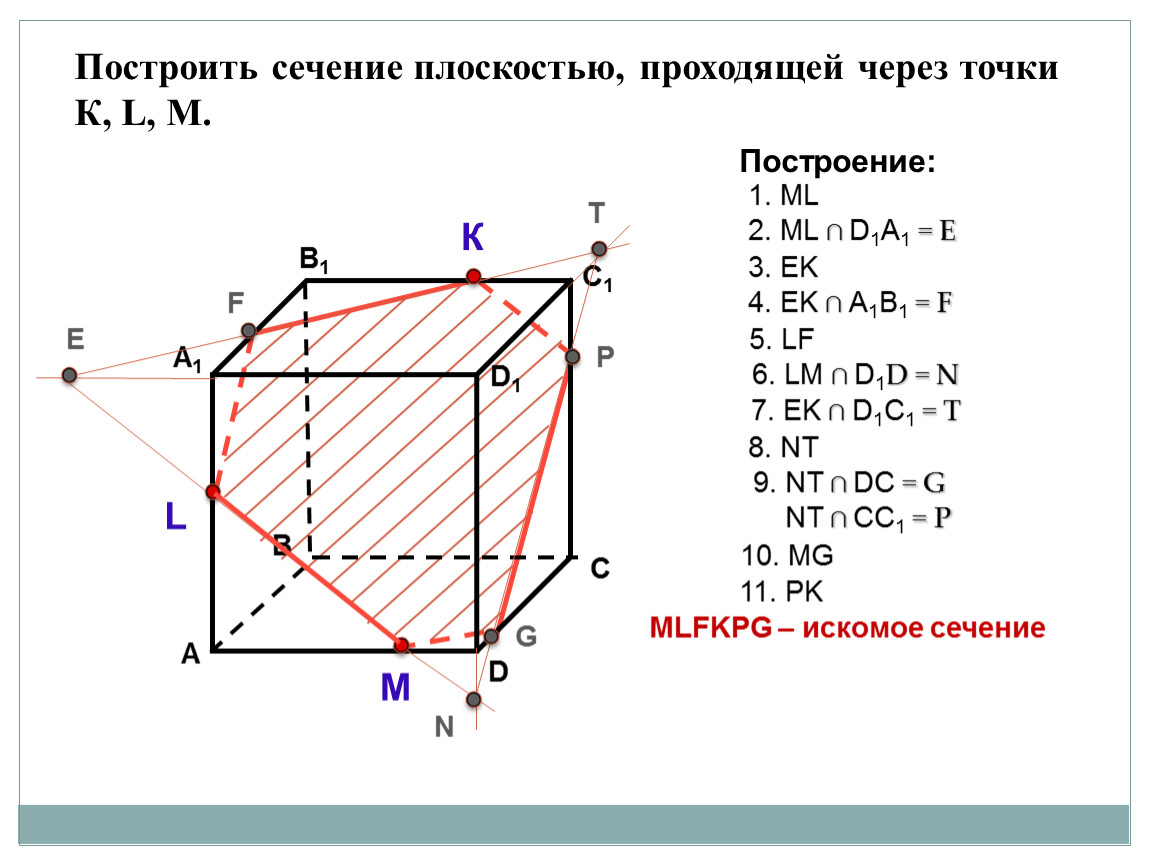 Сечения через. Построение сечение параллелепипеда плоскостью. Построение сечений первые уроки по стереометрии 10 класс. Сечения в параллелепипеде 10 класс. Задачи на построение сечений. Задачи по геометрии 10 класс на построение сечений.