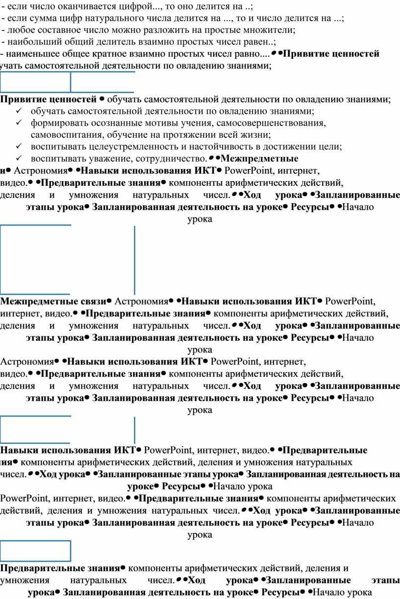 Инструкции и планы по овладению навыками самостоятельной учебной работы