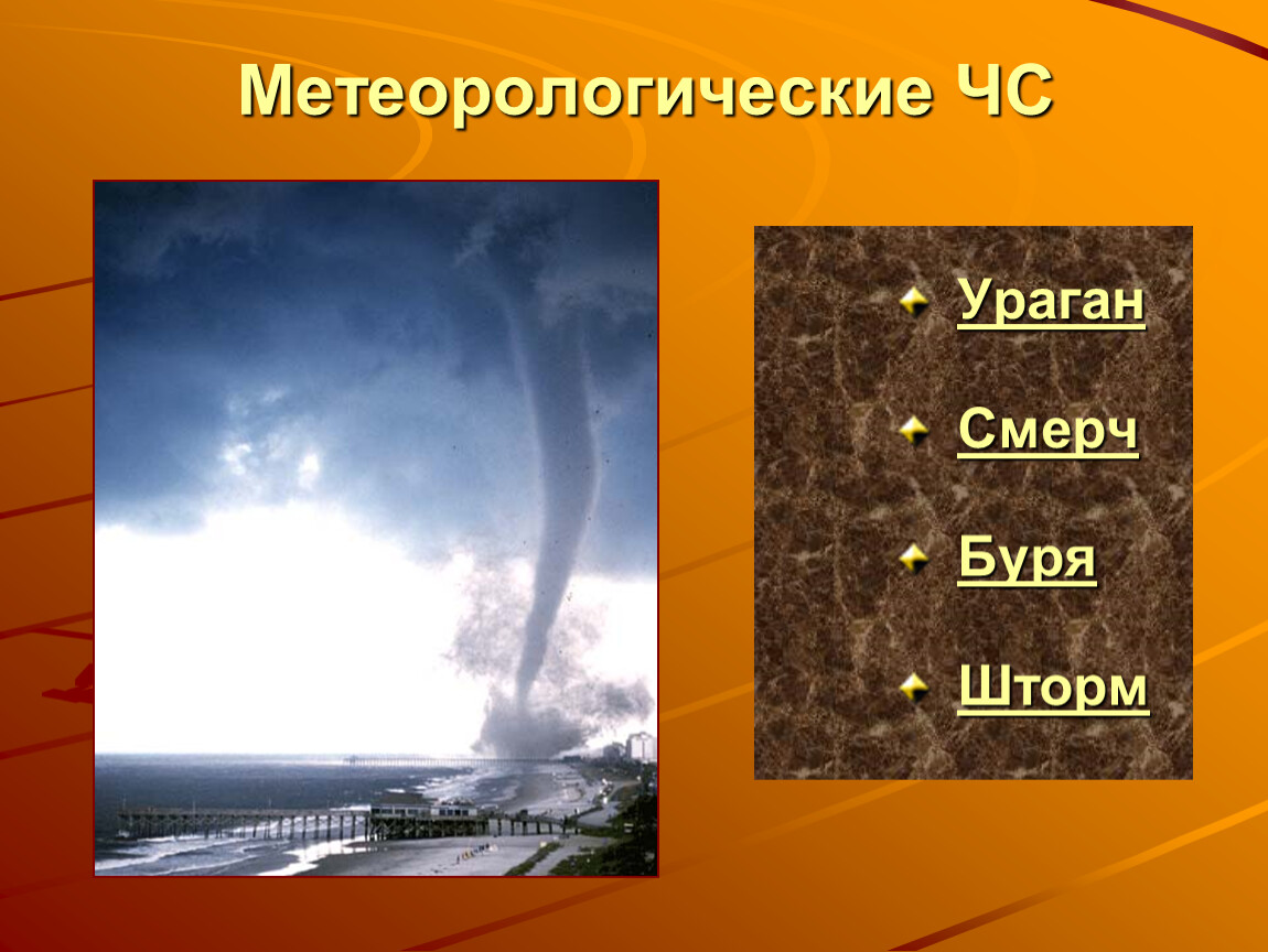 Метеорологические чс презентация