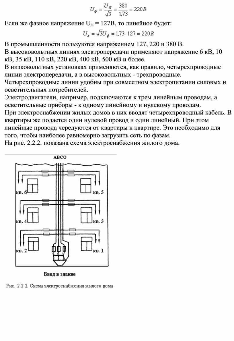 Несимметричной трехфазной нагрузке соответствует схема