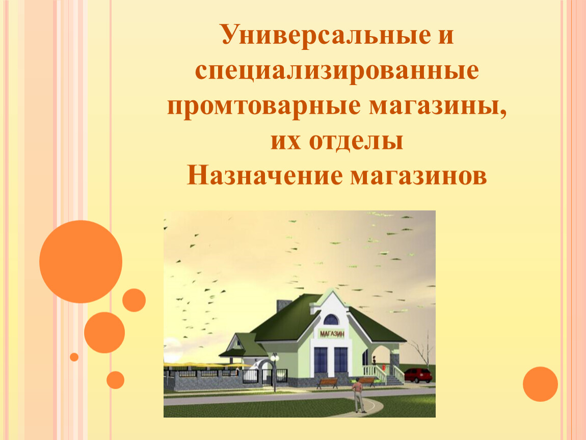 Основные виды магазинов их назначение правила поведения в магазине сбо 5 класс презентация