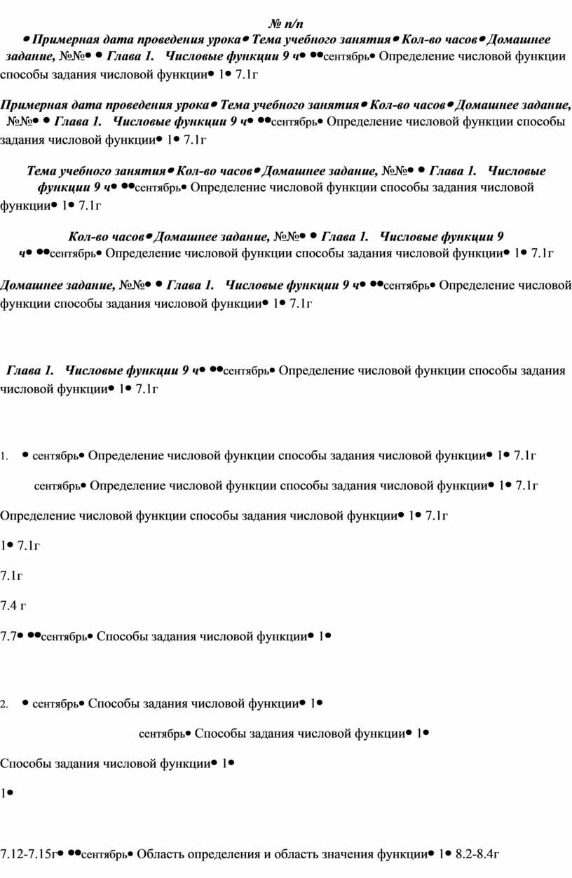 Примерная дата проведения урокаТема учебного занятияКол-во часовДомашнее задание, №№